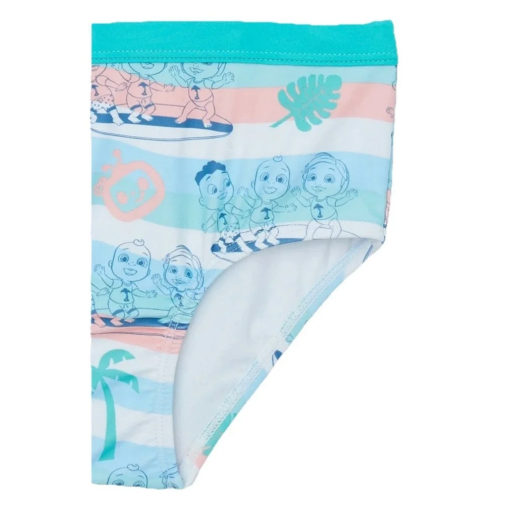 Cocomelon 2-piece Long‎ Sleeve Rashguard swimsuit Swim lessons UPF 50+  3T